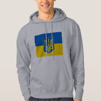 Moletom Com Capuz Casaco de armas e bandeira da UCRÂNIA