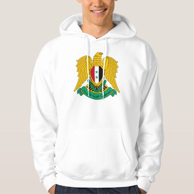 Moletom Com Capuz Casaco de armas sírias (Frente)