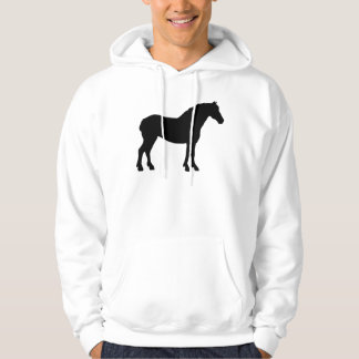 Moletom Com Capuz Cavalo de Rascunho (preto)