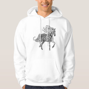 Moletom Com Capuz Cavalo preto inspirado