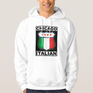 Moletom Com Capuz Chicago Italiano Americano