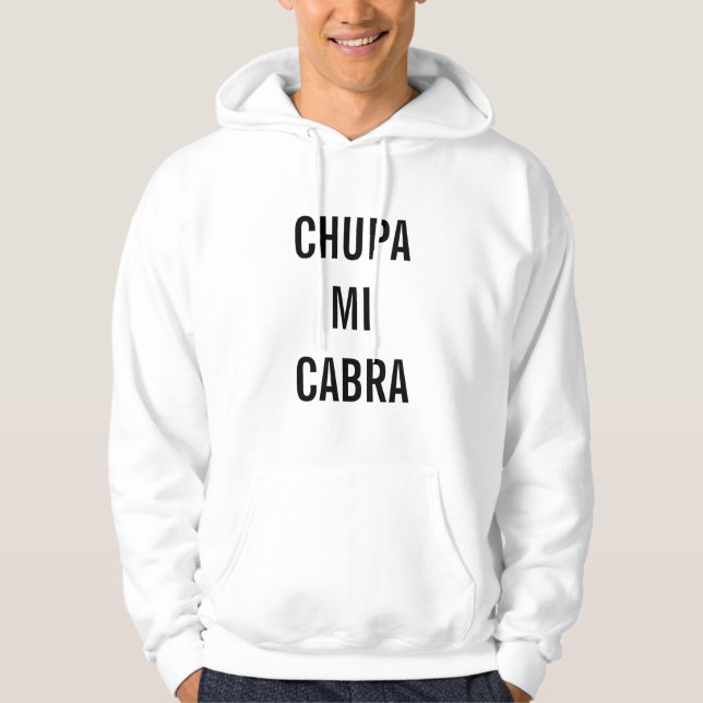 Moletom Com Capuz Chupa MI Cabra (Frente)