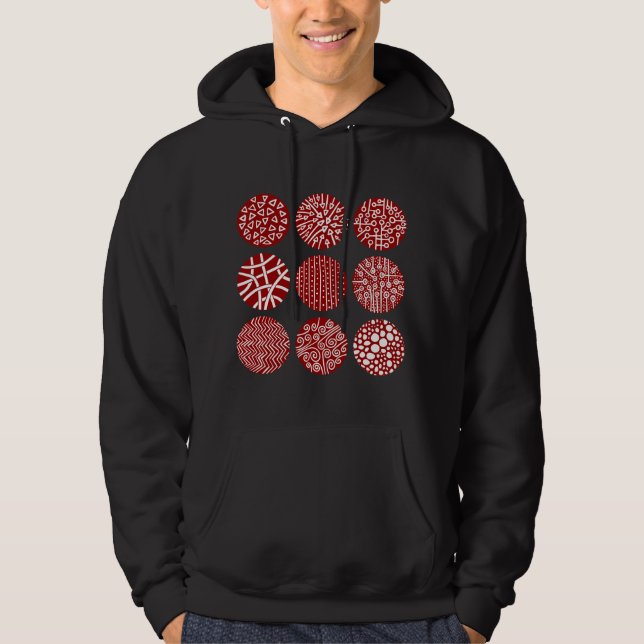 Moletom Com Capuz Círculos decorativos (Frente)