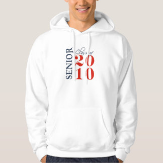 Moletom Com Capuz classe de hoodie do vermelho 2010 azul