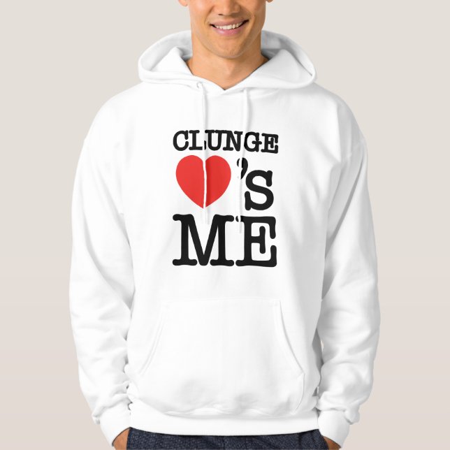 Moletom Com Capuz CLUNGE LOVE's ME (Frente)