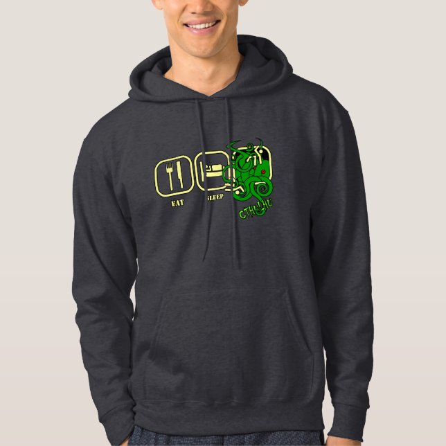 Moletom Com Capuz Coma - sono - a camisola encapuçado de Cthulhu (Frente)