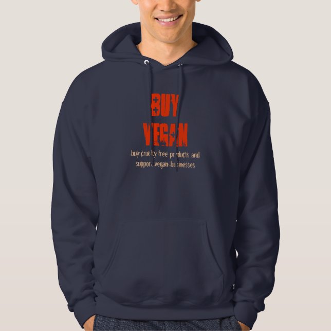 Moletom Com Capuz Compre o Vegan (Frente)