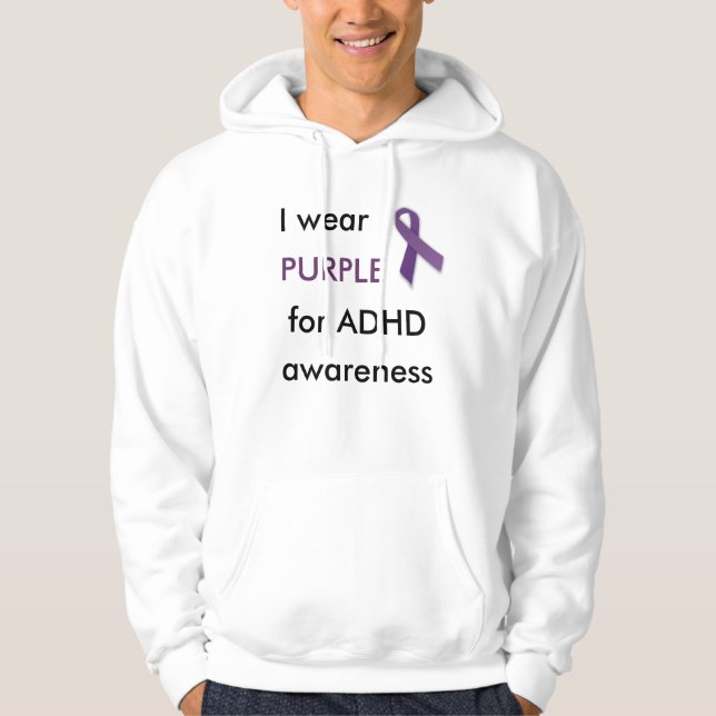 Moletom Com Capuz Consciência de ADHD (Frente)