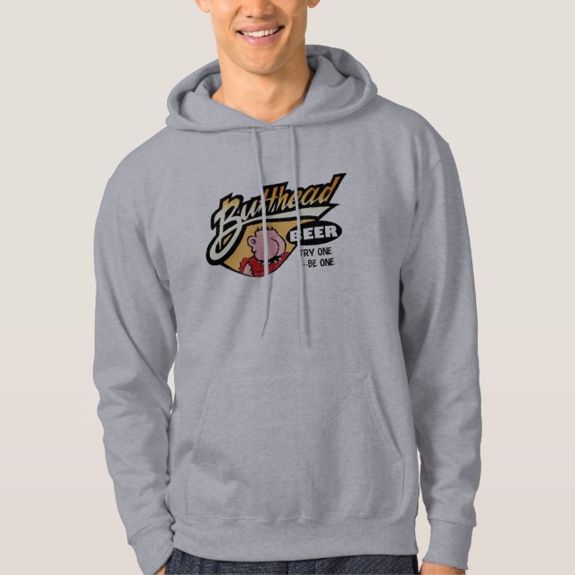 Moletom Com Capuz Cor da cerveja de ButtHead (Frente)