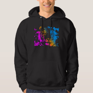 Moletom Com Capuz COREY TIGER '80s RETRÔ ROSTO DE TIGRE CORES NEW WA