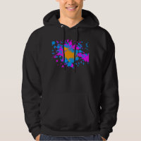 Corey Tiger 80s Retro Tinta Salpicada (Multicolor)