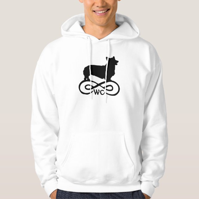 Moletom Com Capuz Corgi de Galês da infinidade (Frente)