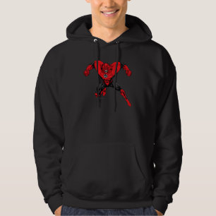 Moletom Com Capuz Corpo vermelho da lanterna - salto 1 da raiva