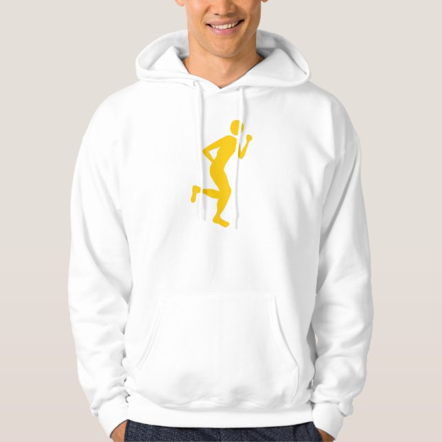 Moletom Com Capuz Corredor (Masculino) - Âmbar (Frente)