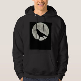 Moletom Com Capuz Corvo Caminha ao Luar
