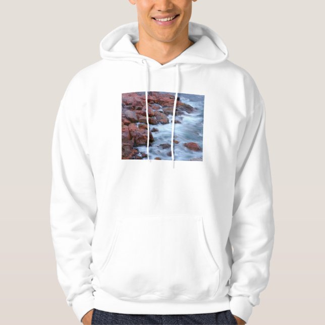 Moletom Com Capuz Costa rochosa com água, Canadá (Frente)