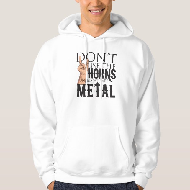 Moletom Com Capuz Crachá de metal pesado (Frente)