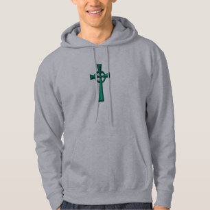 Moletom Com Capuz Cruz Celular Verde Metálica