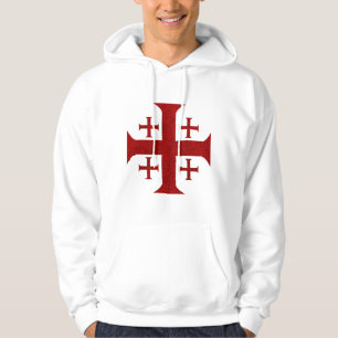 Moletom Com Capuz Cruz de Jerusalem, afligida