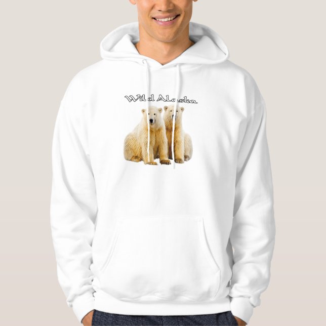 Moletom com Capuz da Vida Selvagem do Alasca (Frente)