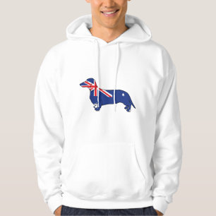Moletom Com Capuz Dachshund australiano da bandeira