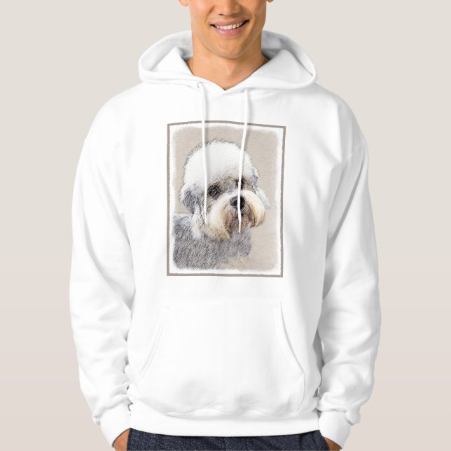 Moletom Com Capuz Dandie Dinmont Terrier pintando pintura original d (Frente)
