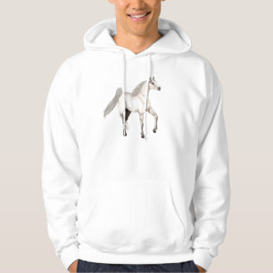Moletom Com Capuz Dapple o Hoodie árabe cinzento do cavalo