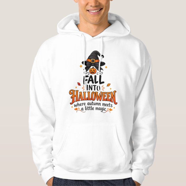Moletom com Capuz de Bruxa do Halloween - Homens M (Frente)