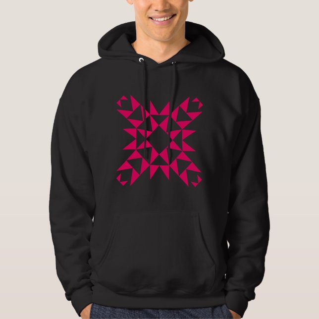Moletom Com Capuz Decorativo 01 - Vermelho Neon (Frente)
