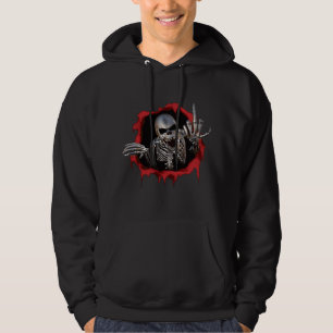 Moletom Com Capuz dedo médio do crânio