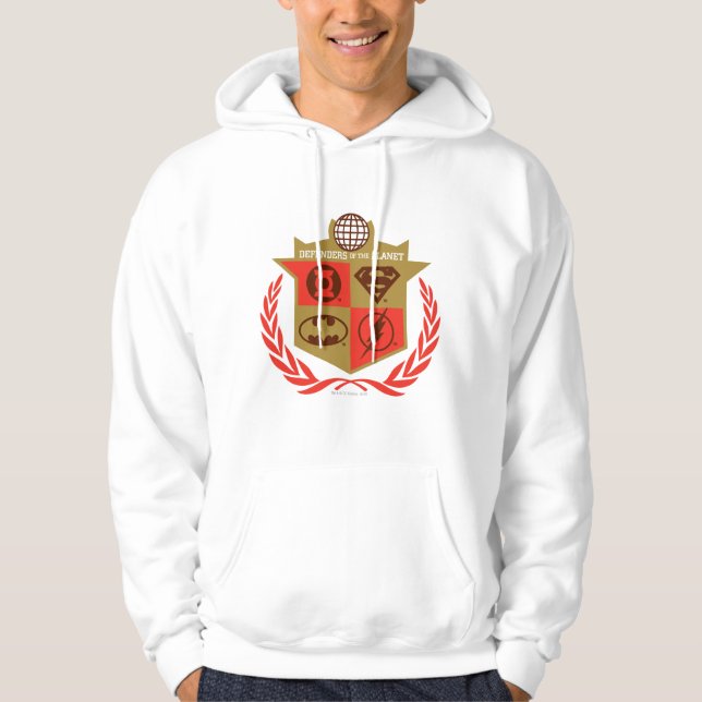 Moletom Com Capuz Defensores da Liga da Justiça do Planeta (Frente)