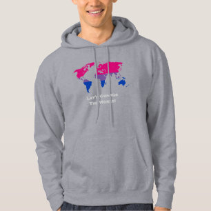 Moletom Com Capuz Deixe-nos mudar a camisola do mundo