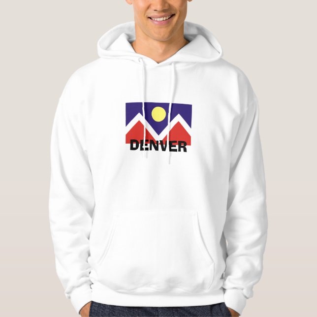 Moletom Com Capuz Denver, Colorado Flag (Frente)