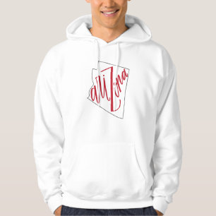 Moletom Com Capuz Design da tipografia do estado da arizona