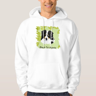 Moletom Com Capuz Design verde das folhas do ~Black australiano do