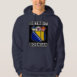 Moletom Com Capuz Detroit Bosnian American Design Hoodie