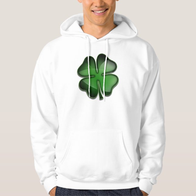 Moletom Com Capuz Dia Bling do St. Patricks (Frente)