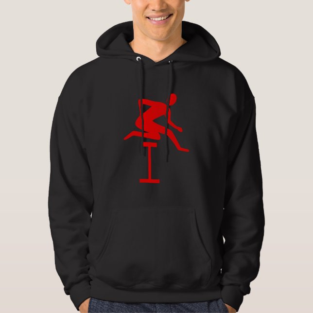 Moletom Com Capuz Dificuldade - Vermelho (Frente)
