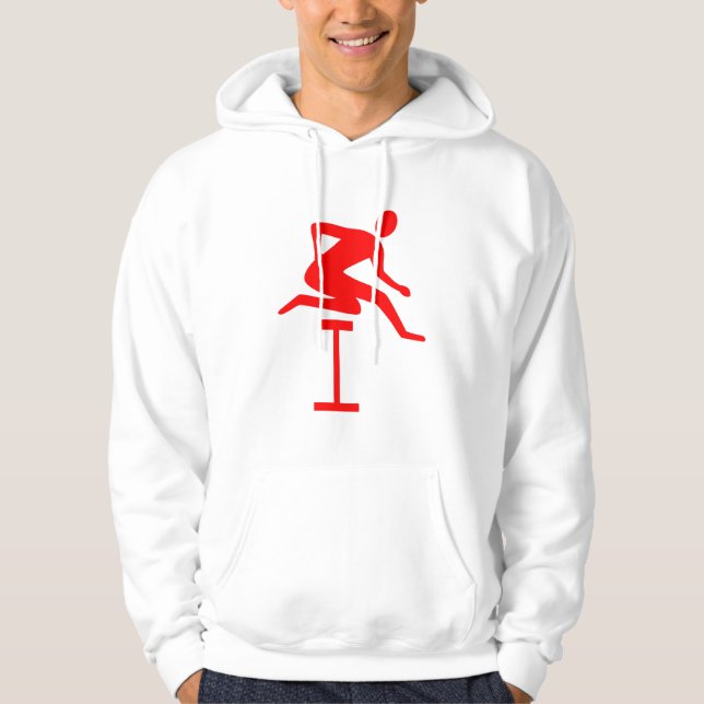 Moletom Com Capuz Dificuldade - Vermelho (Frente)