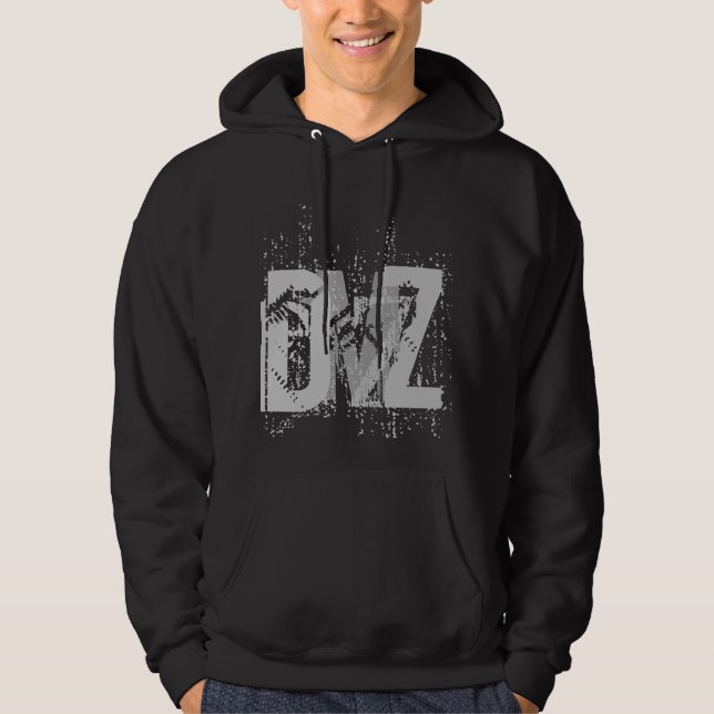 Moletom Com Capuz DMZ (em preto) (Frente)