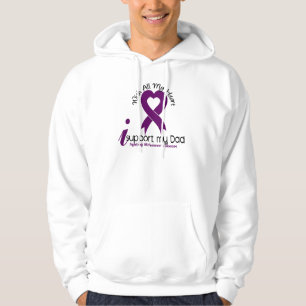 Moletom Com Capuz Doença de Alzheimers eu apoio meu pai