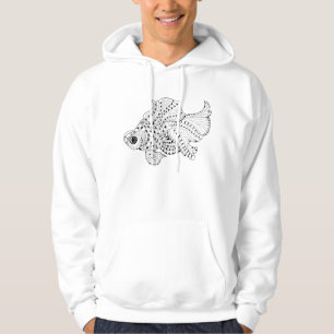 Moletom Com Capuz Doodle dos peixes