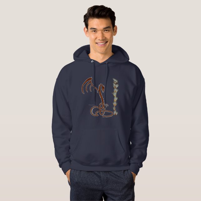 Moletom Com Capuz Draconia Homens Hoodie (Frente Completa)
