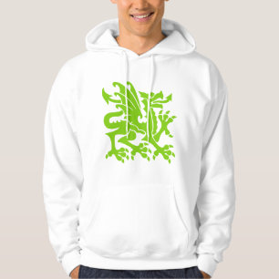 Moletom Com Capuz Dragão heráldico 01 - verde de Marciano