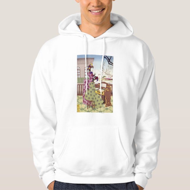 Moletom Com Capuz Duas senhoras japonesas, C1890 (Frente)