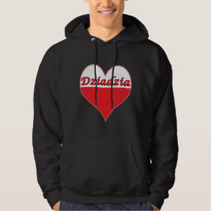 Moletom Com Capuz Dziadzia Polonês Heart
