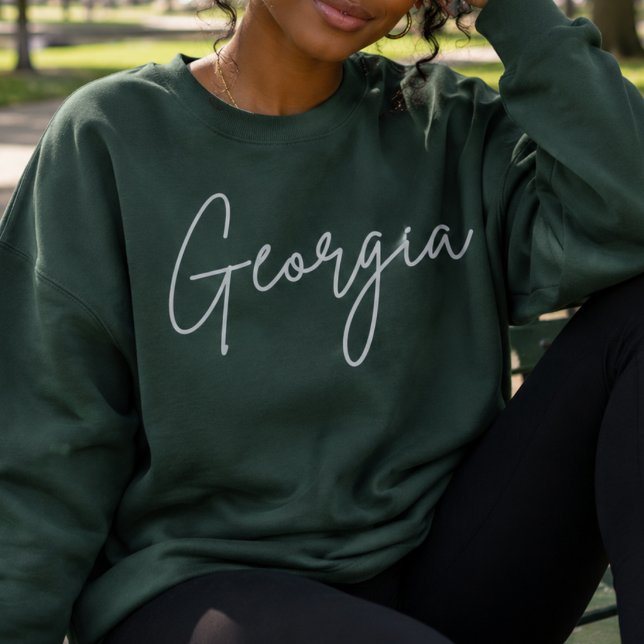 Moletom com capuz e fechadura State of Georgia (Criador carregado)