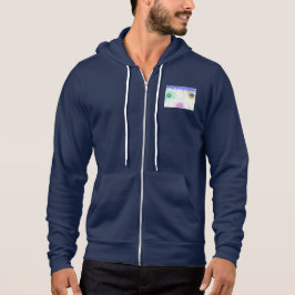 Moletom com Capuz e Zíper Masculino Galáxias Paste