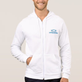 Moletom Com Capuz EDGE Blue Logo American Roupa Zip