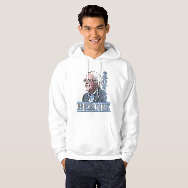 Moletom Com Capuz Eleições 2020 Bernie Sanders Apoiam Hoodie (Frente Completa)